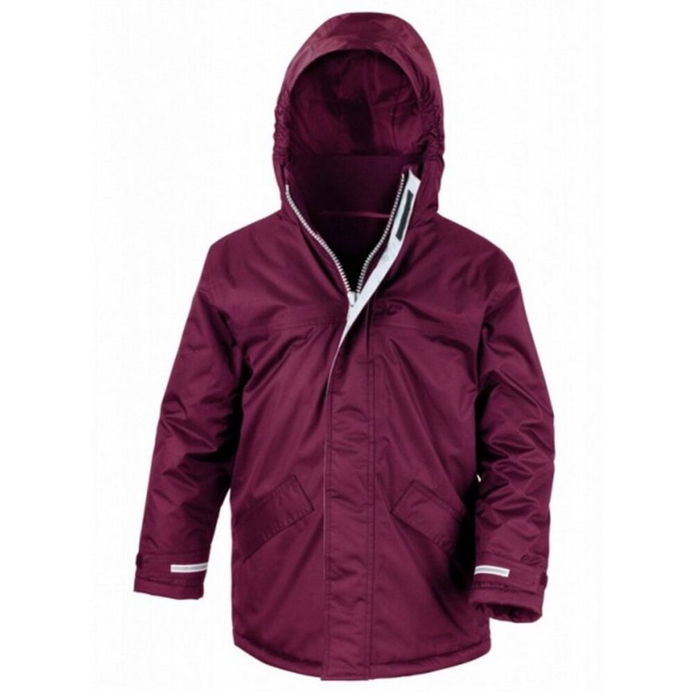 Result Childrens/Kids Core Winter Parka Waterproof Windproof Jacket / Burgundy